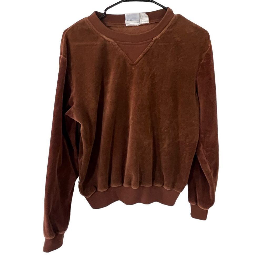 Vintage 70s Levi Strauss and Co Brown Long Sleeve Crewneck Sweater